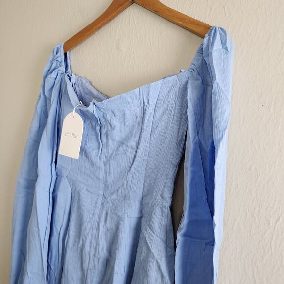 NWT Rumer The Label Camille Light Blue Cut Out Mini Dress XS - Picture 12 of 15